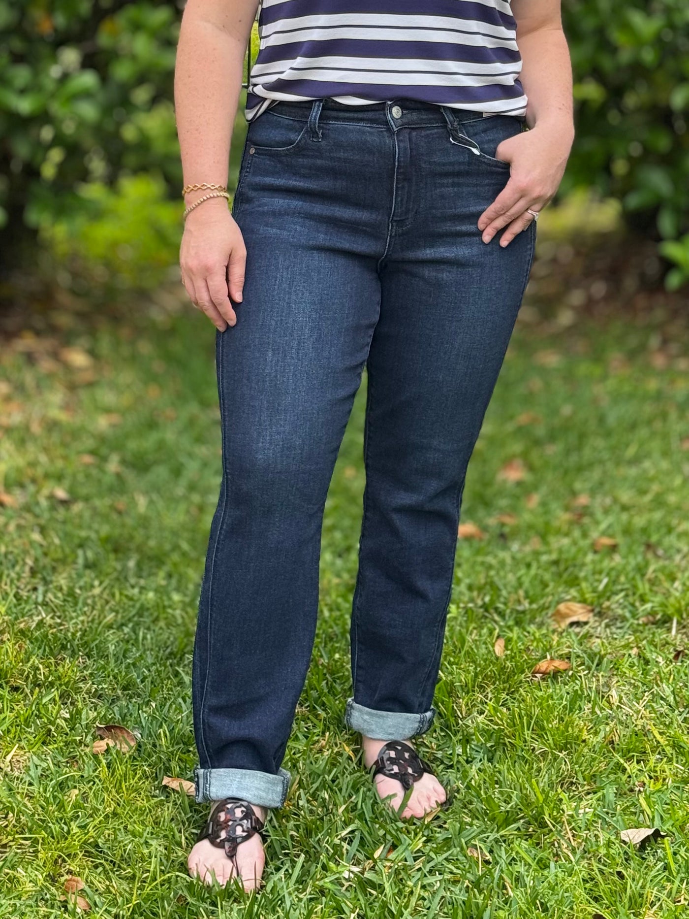Completely Committed Boyfriend Jeans By Judy Blue