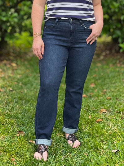 Completely Committed Boyfriend Jeans By Judy Blue