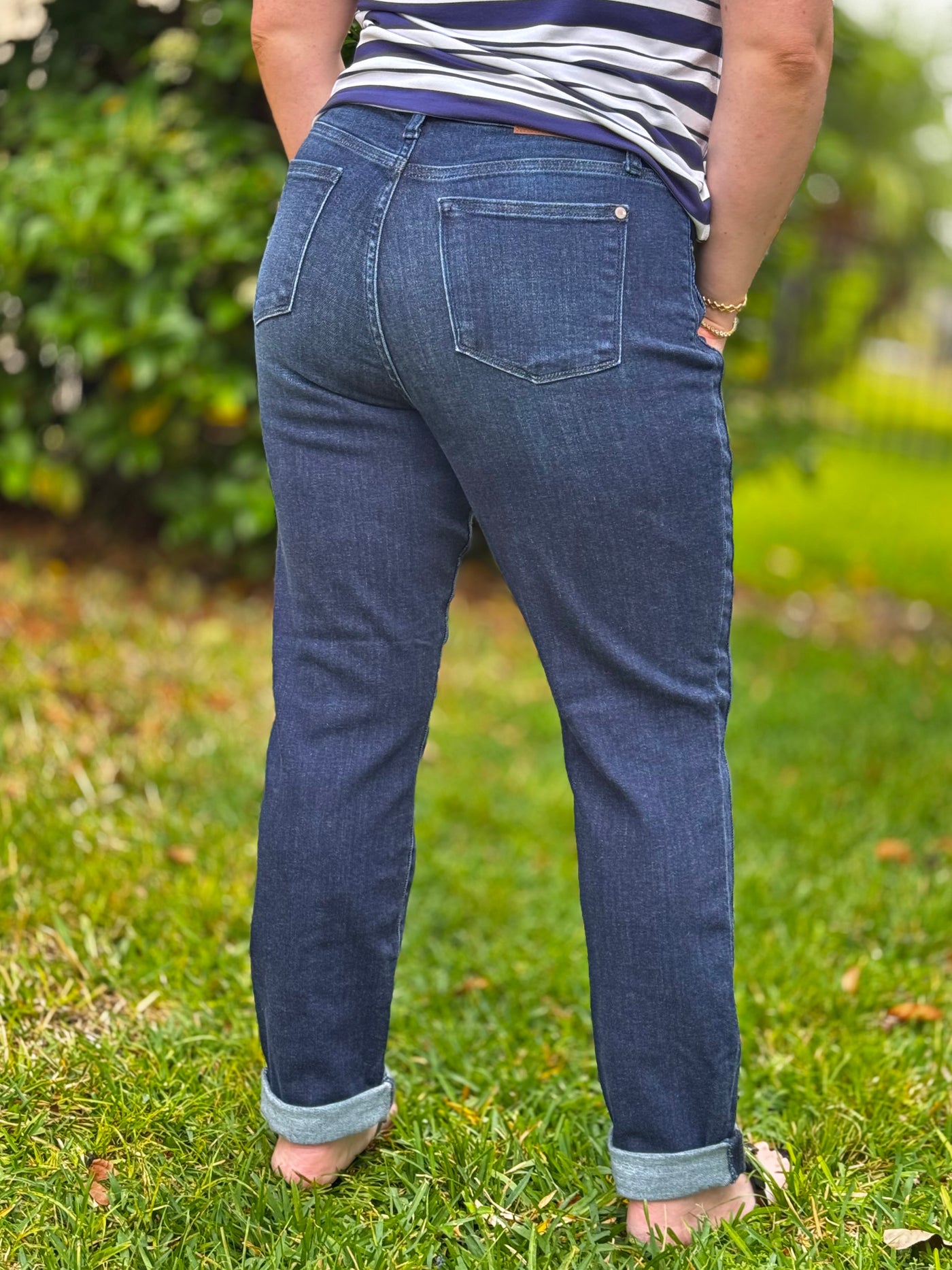 Completely Committed Boyfriend Jeans By Judy Blue