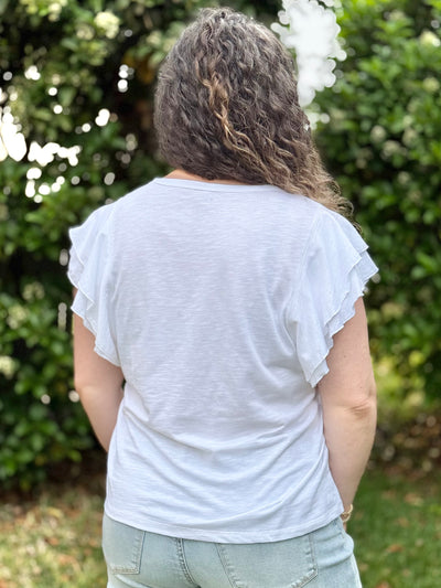 Layered Sleeve Tank In White By Hatley
