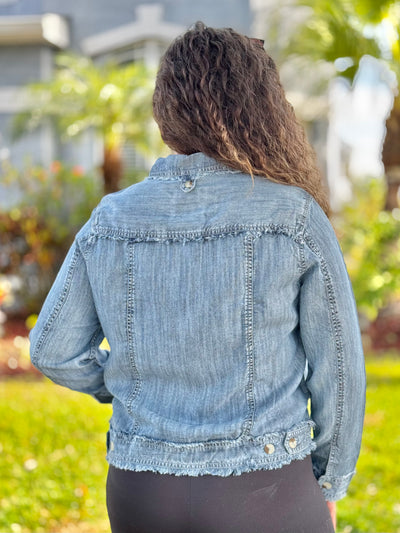 Tencel Jacket In Blue Acid Rinse By Hatley