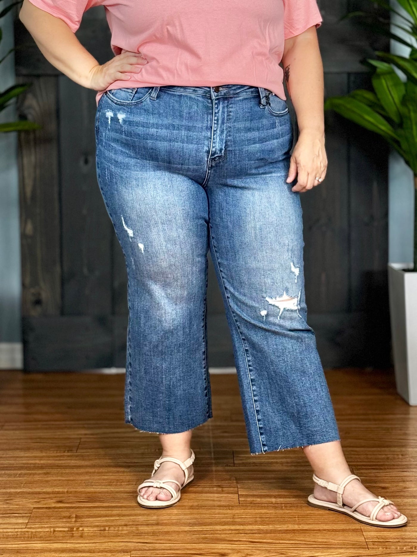 Backyard Barbecue Cropped Jeans By Judy Blue