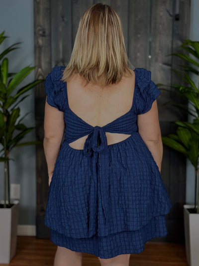 The Jocelyn Dress By Simply Southern - Navy