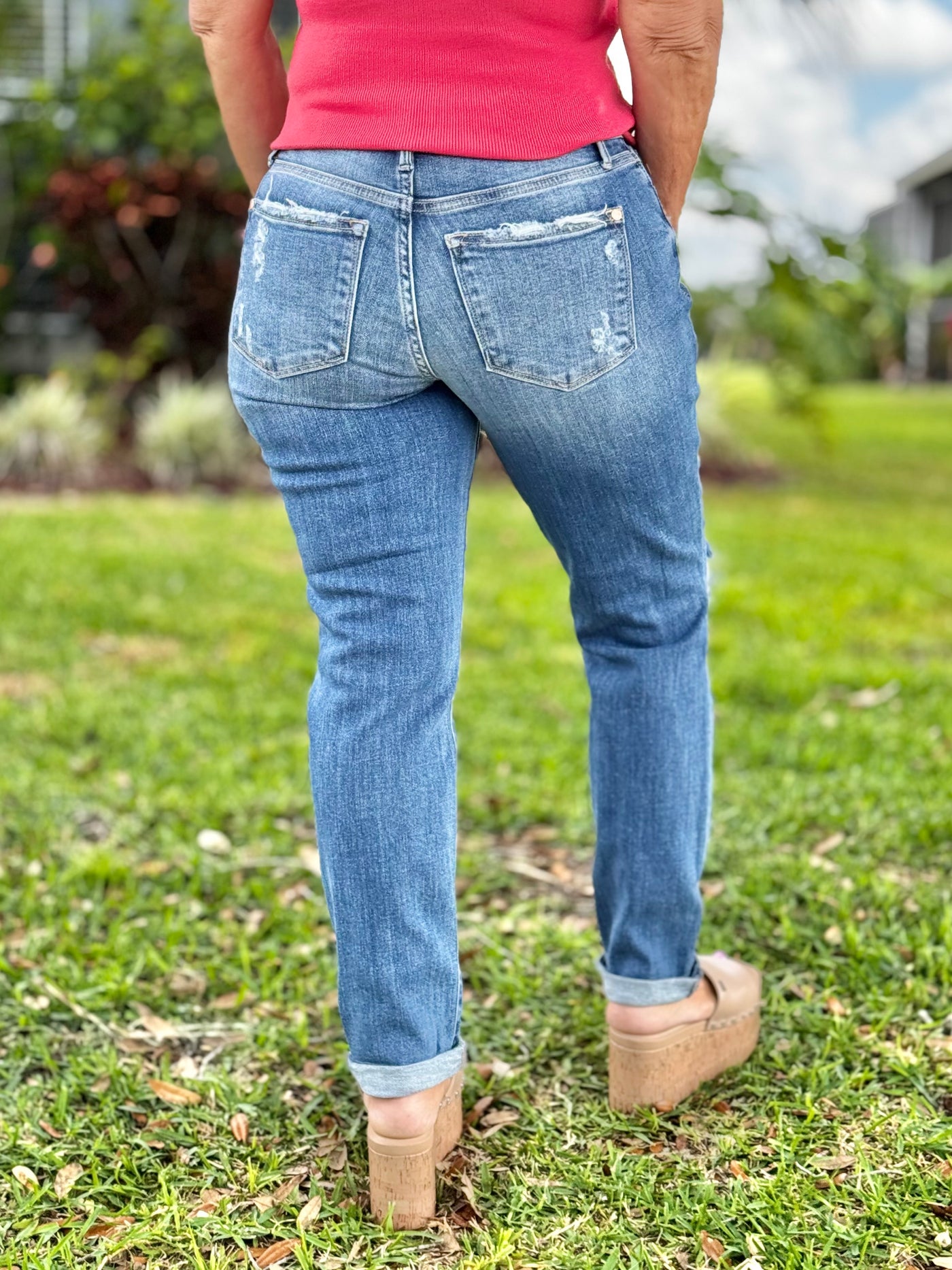 Gotta Have 'Em Boyfriend Jeans By Judy Blue