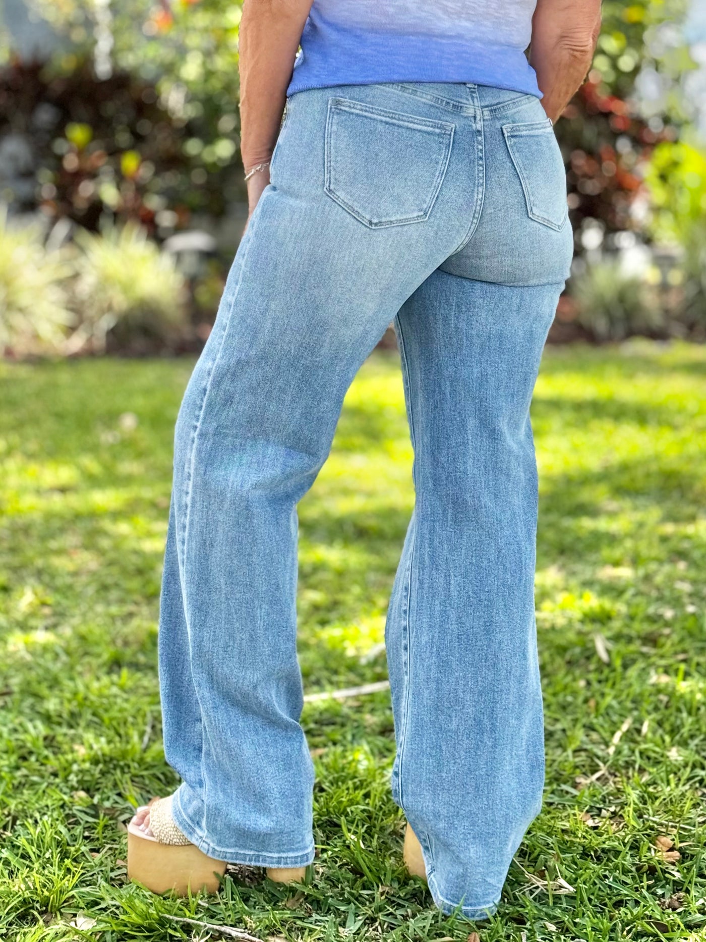 In My Heyday Wide Leg Jeans By Judy Blue