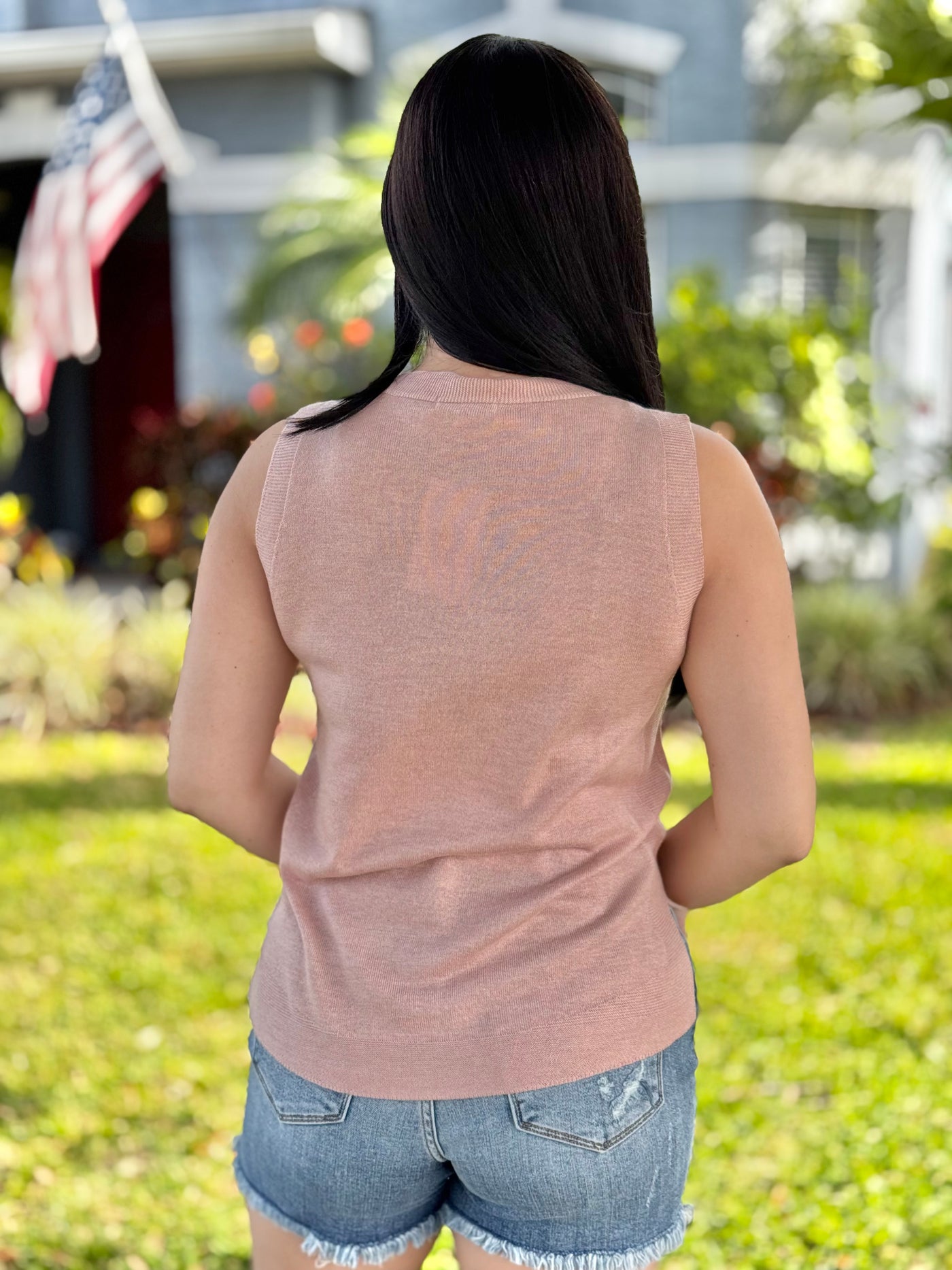 The Jet Setter Tank - Blush