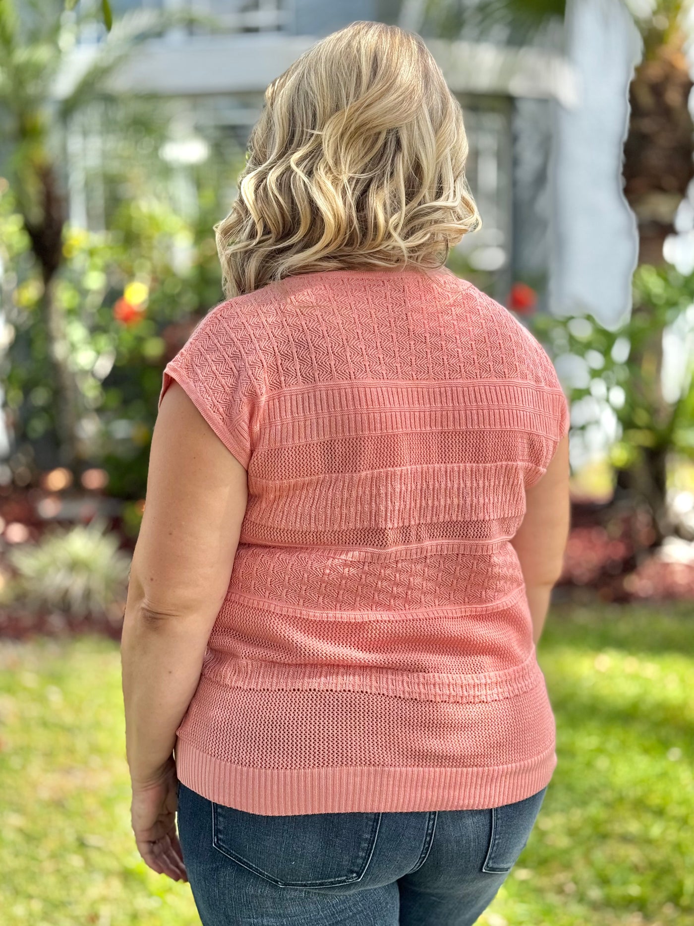 Sunset Picnic Top - Peach