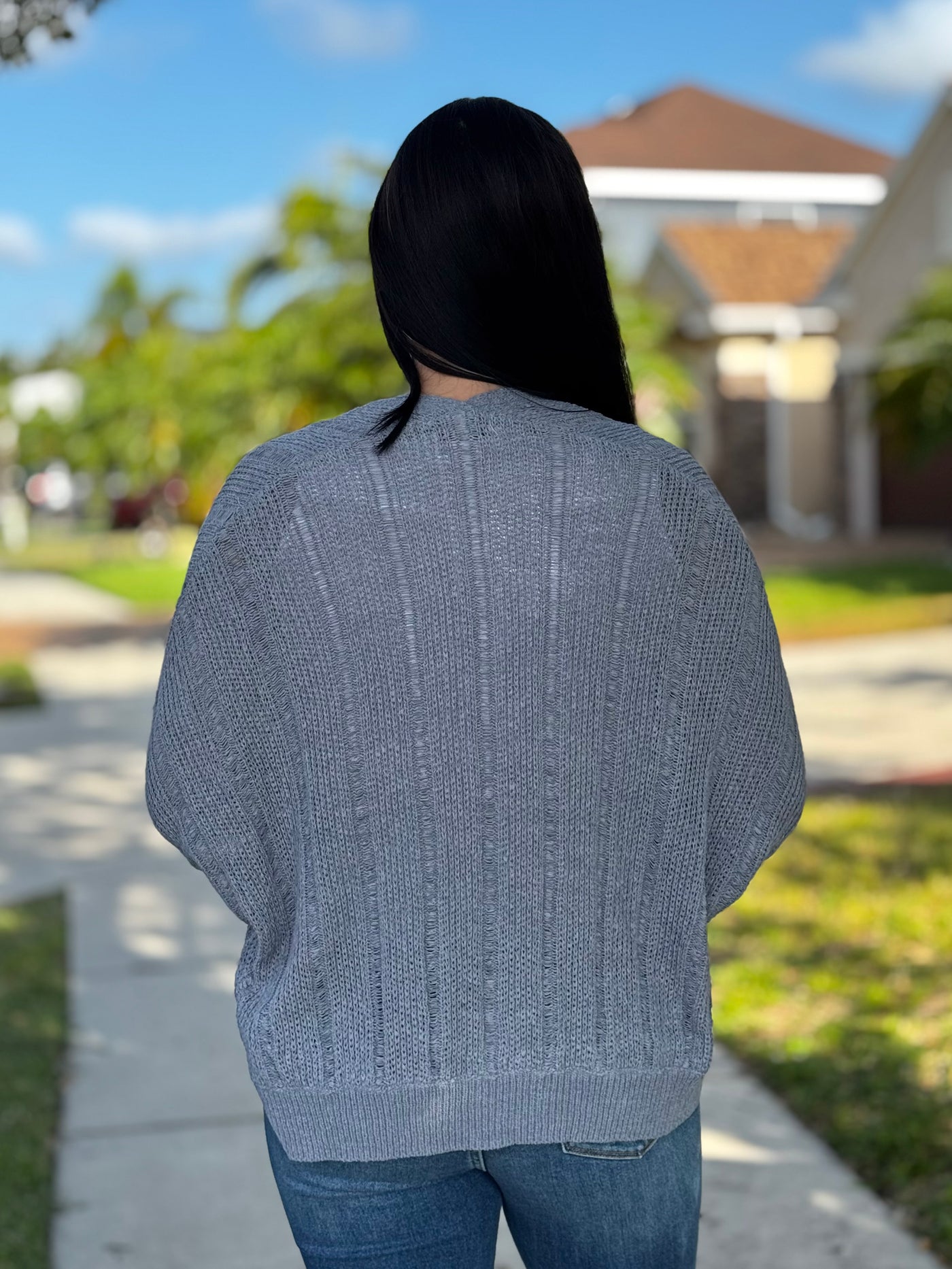 Cool Nights Cardigan - Slate Blue