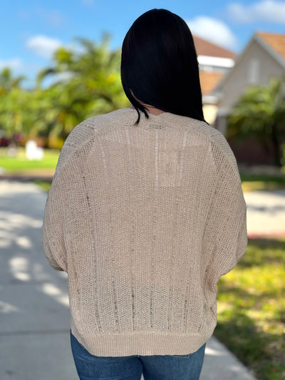 Cool Nights Cardigan - Oatmeal