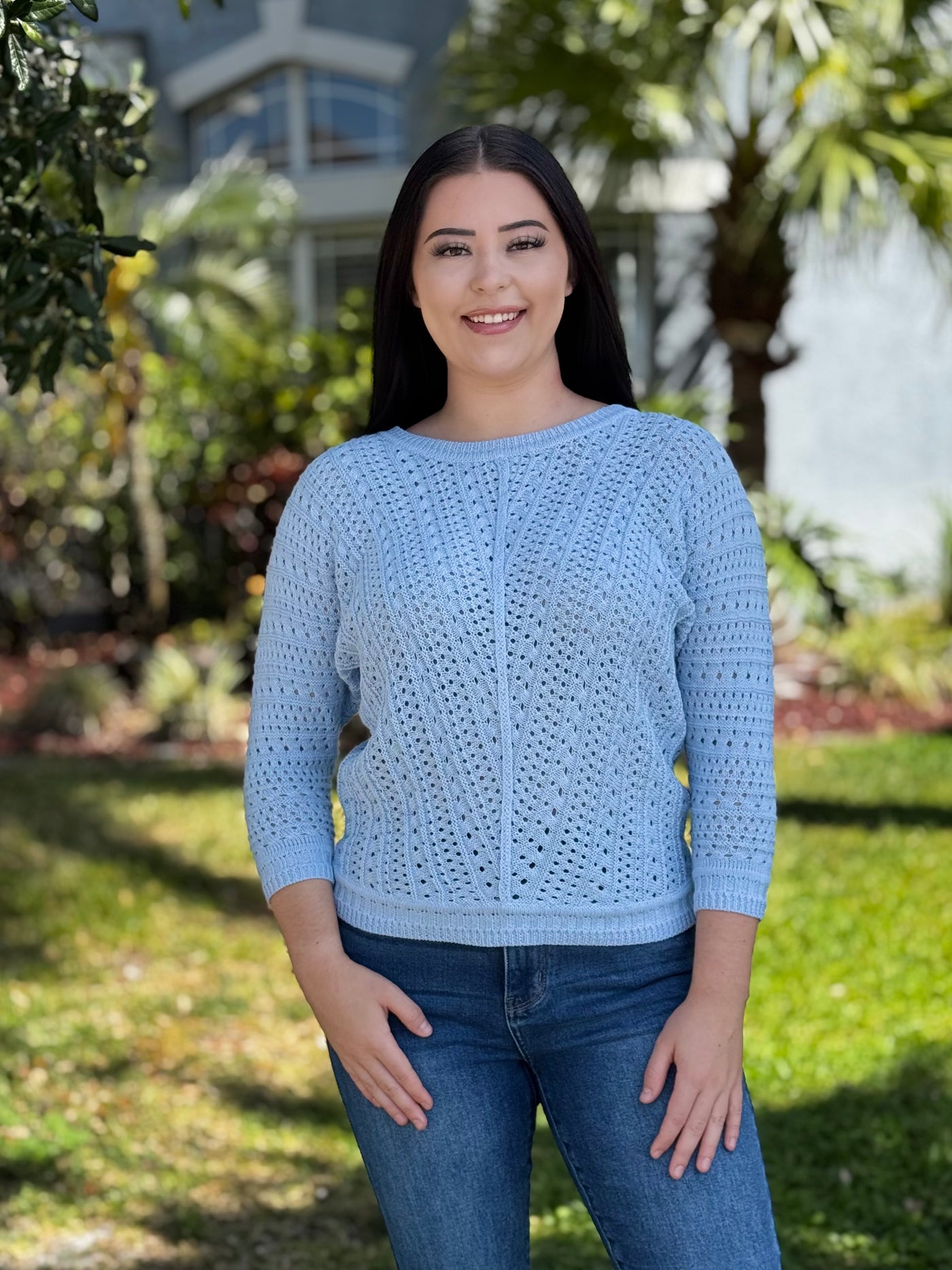 The Cindy Sweater - Chambray
