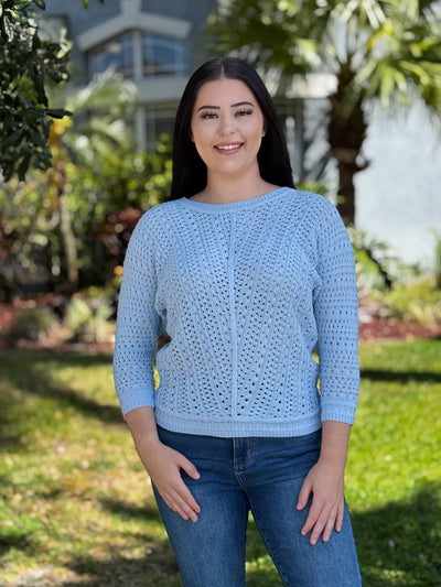 The Cindy Sweater - Chambray