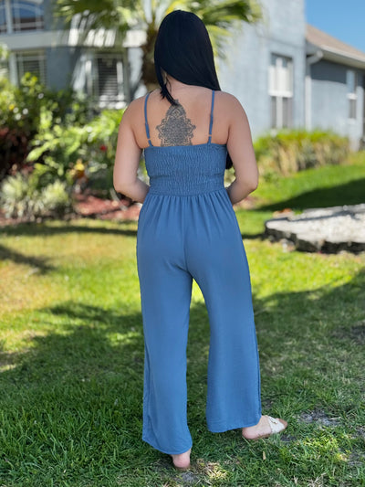 The Hilary Jumpsuit - Blue