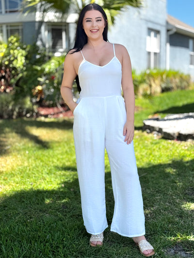 The Hilary Jumpsuit - White