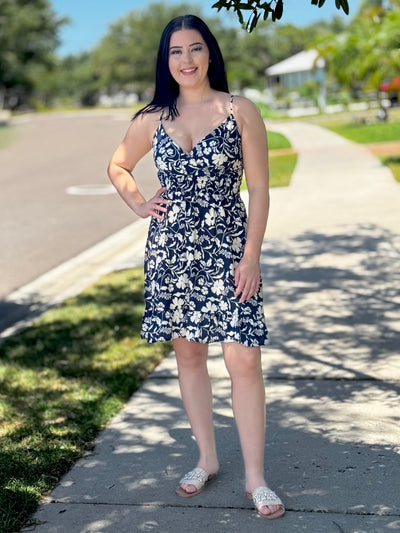 The Moana Dress - Navy