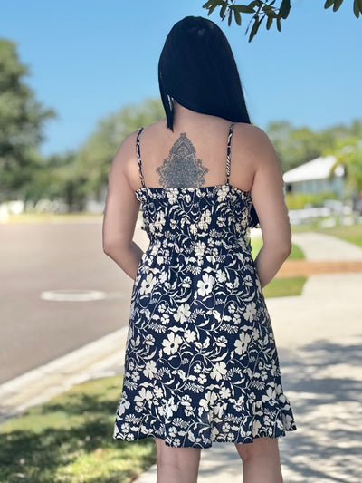 The Moana Dress - Navy