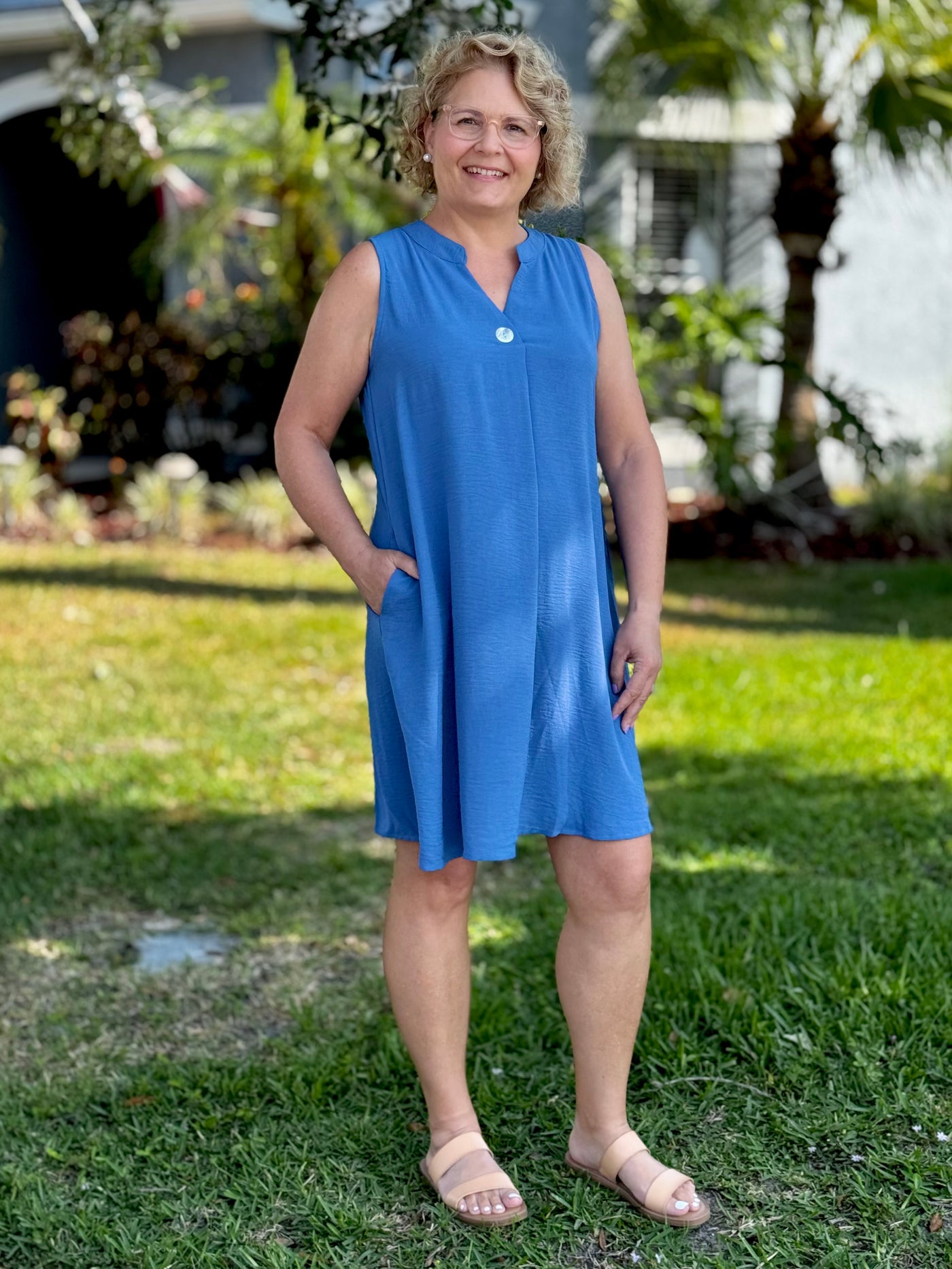 The Kayla Dress - Blue