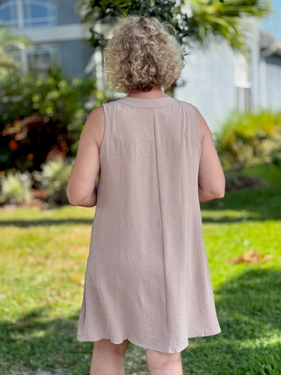 The Kayla Dress - Taupe