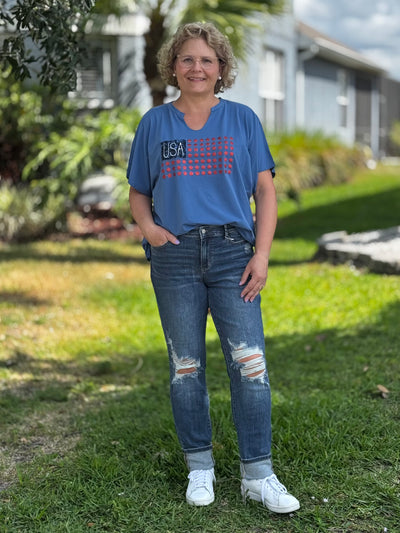 First Date Boyfriend Jeans By Judy Blue