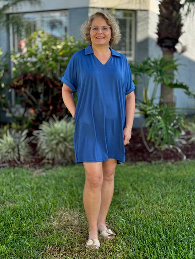 The Cara Dress - Navy