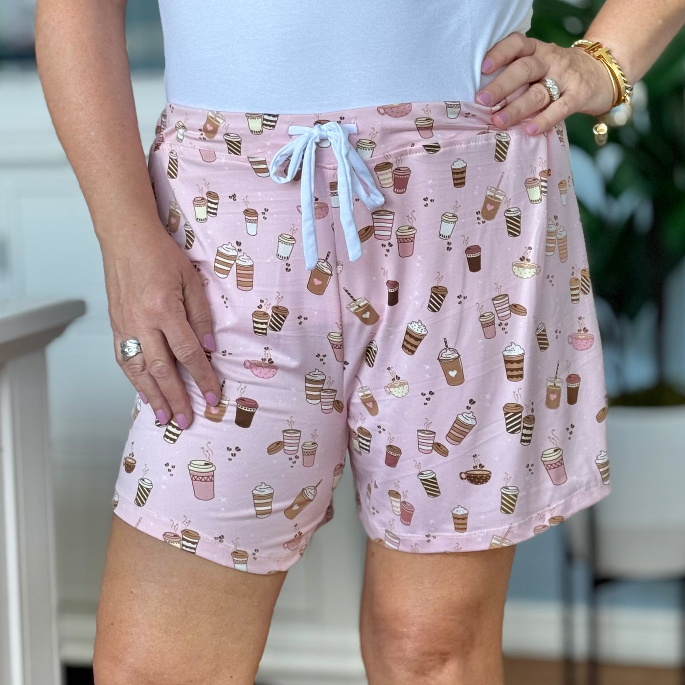 Sleep Shorts By Amanda Blu - Love at First Sip