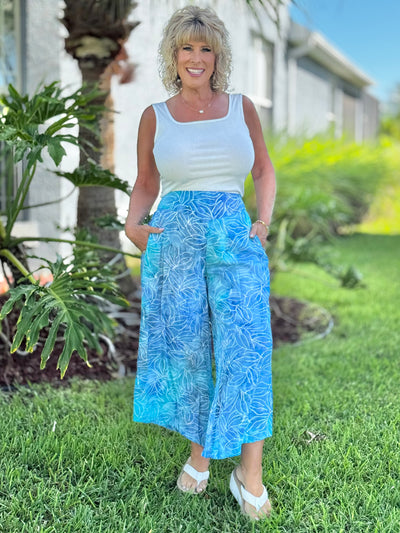 The Keegan Pant - Turquoise Aqua