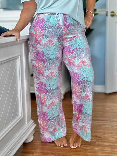 Sleep Pants By Amanda Blu - Pastel Coral