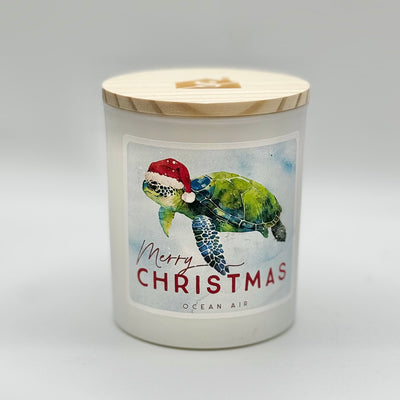 Winter Holiday Decor By Sincere Surroundings - Candle - Christmas Turtle - Ocean Air