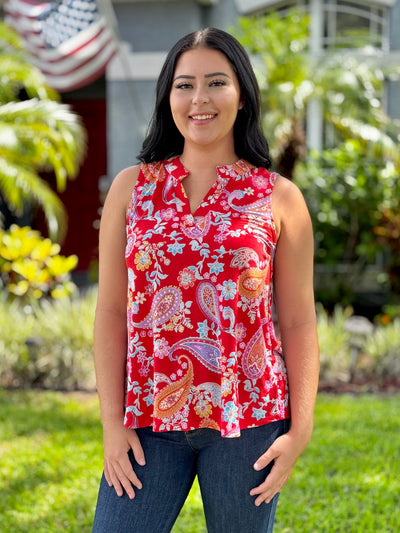 The Lizzy Tank In Red By Dear Scarlett