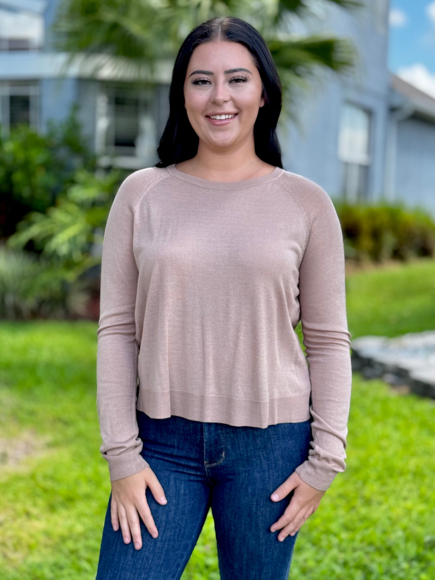 The Lana Top - Dark Taupe