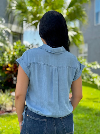The Betty Top - Light Denim