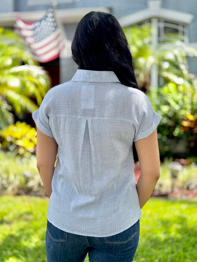 The Oxfords Blues Top