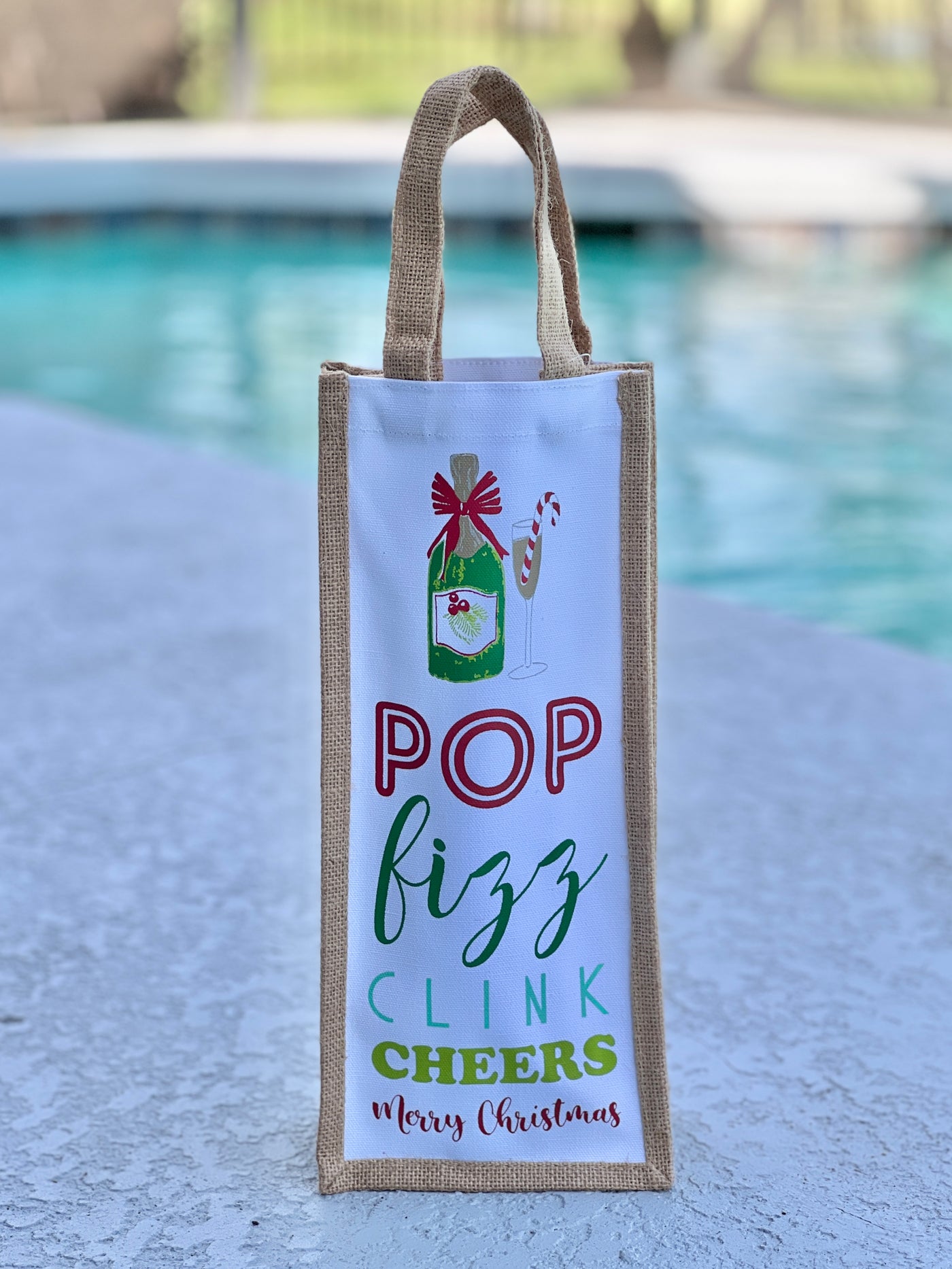 Holiday Gifts From The Royal Standard - Wine Bag / Pop Fizz Merry Christmas