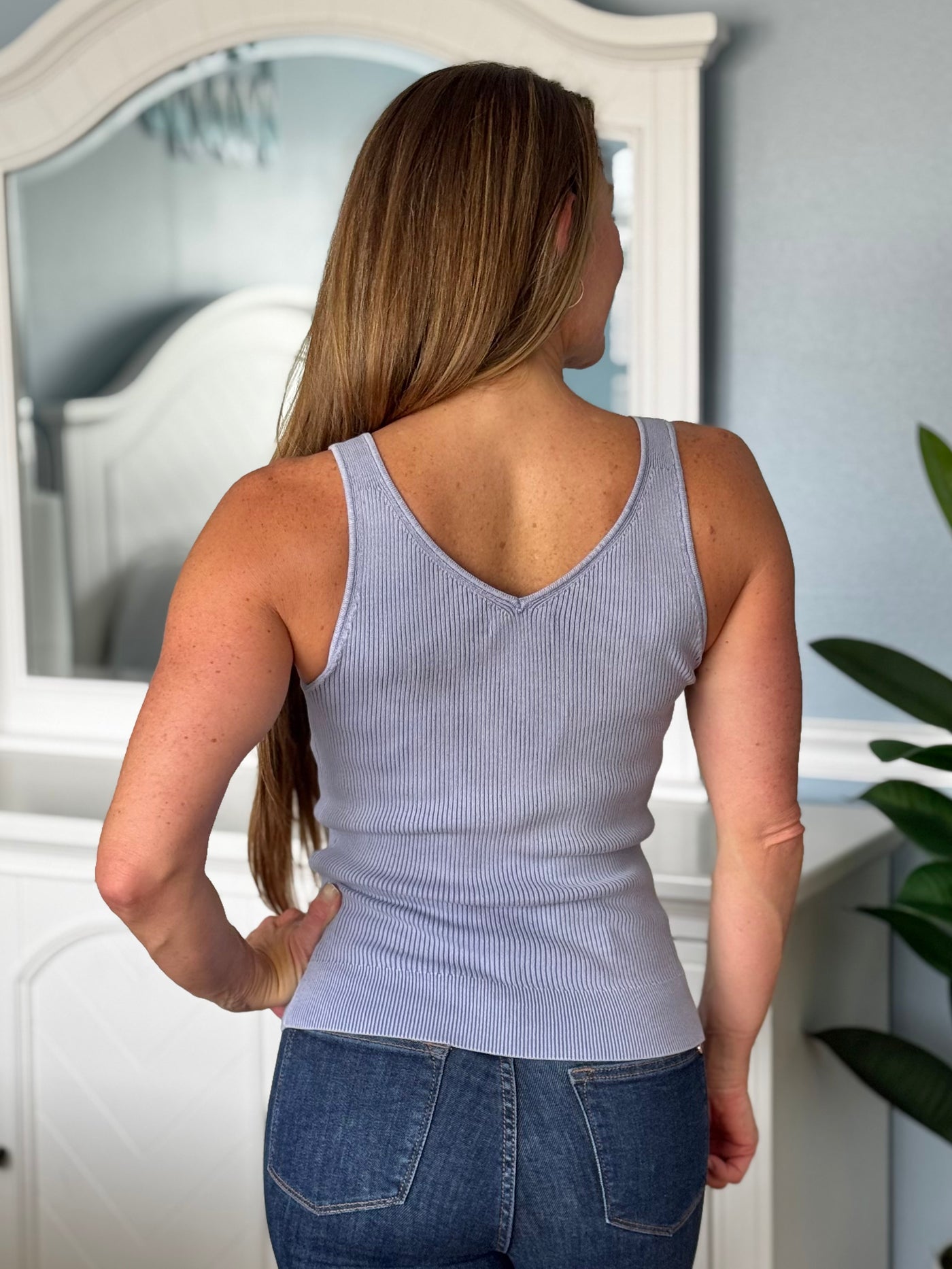 The Veronica Tank - Light Blue