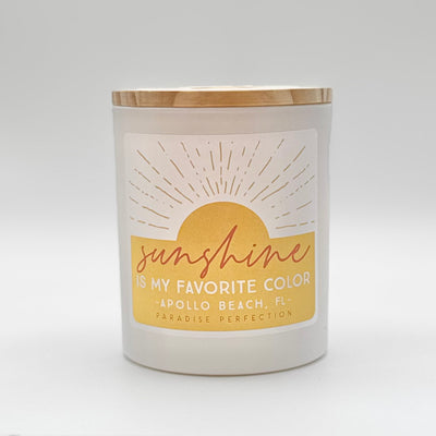 Candles By Sincere Surroundings - 
Sunshine Color/Apollo Beach - Paradise Perfection
