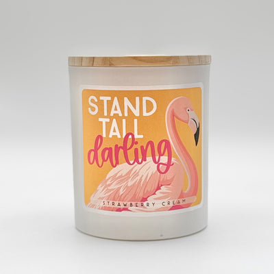 Candles By Sincere Surroundings - 
Stand Tall Flamingo - Strawberry Cream