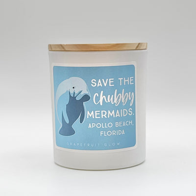 Candles By Sincere Surroundings - 
Chubby Mermaids/Apollo Beach - Grapefruit Glow