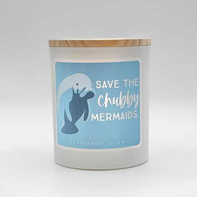 Candles By Sincere Surroundings - 
Chubby Mermaids - Grapefruit Glow