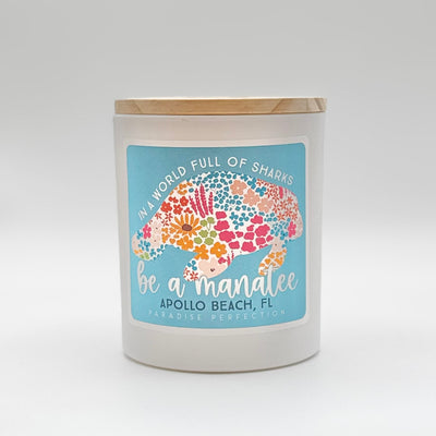 Candles By Sincere Surroundings - 
Be A Manatee/Apollo Beach - Paradise Perfection