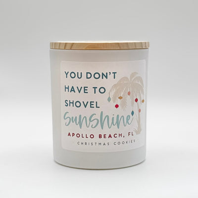 Winter Holiday Decor By Sincere Surroundings - Candle - Shovel Sunshine /Apollo Beach - Christmas Cookie