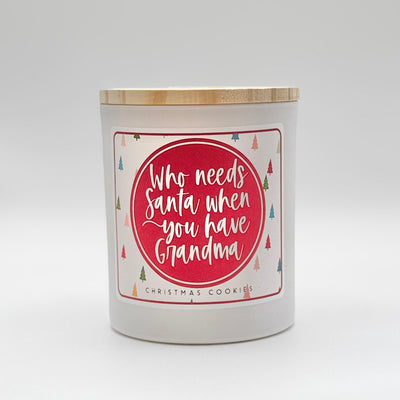 Winter Holiday Decor By Sincere Surroundings - Candle - Who Needs Santa - Christmas Cookies