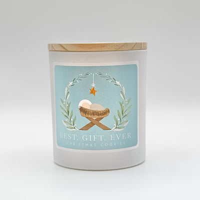 Winter Holiday Decor By Sincere Surroundings - Candle - Best Gift Manger - Christmas Cookie