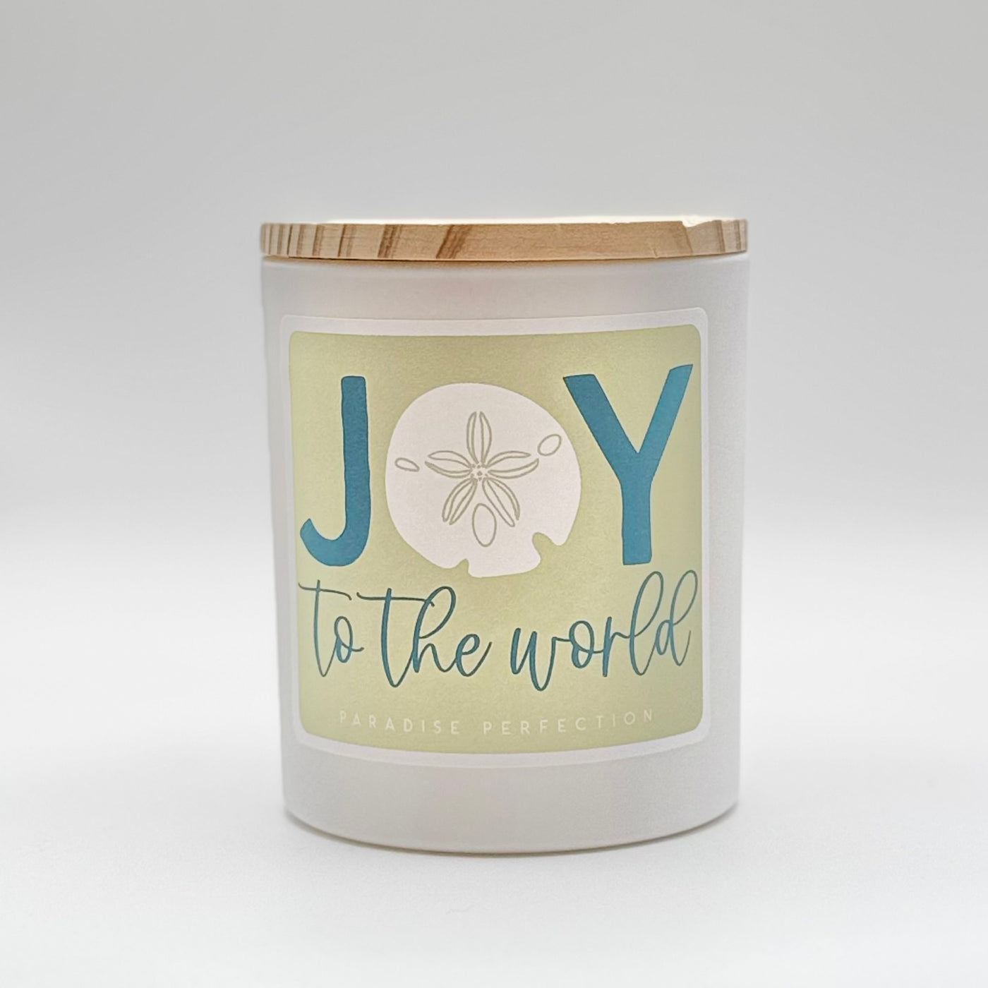 Winter Holiday Decor By Sincere Surroundings - Candle - Sand Dollar JOY - Paradise