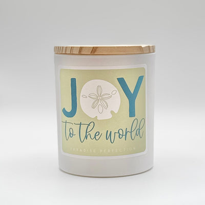 Winter Holiday Decor By Sincere Surroundings - Candle - Sand Dollar JOY - Paradise