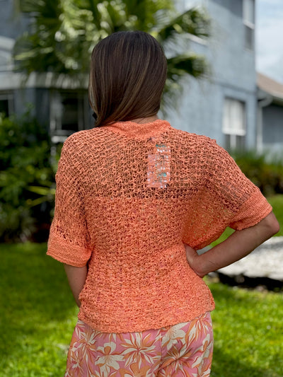 The Leah Cardigan - Coral