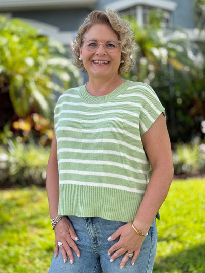 The Terri Sweater - Peppermint