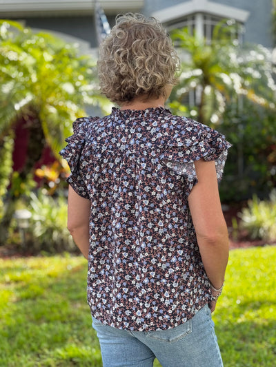 Winter Floral Top