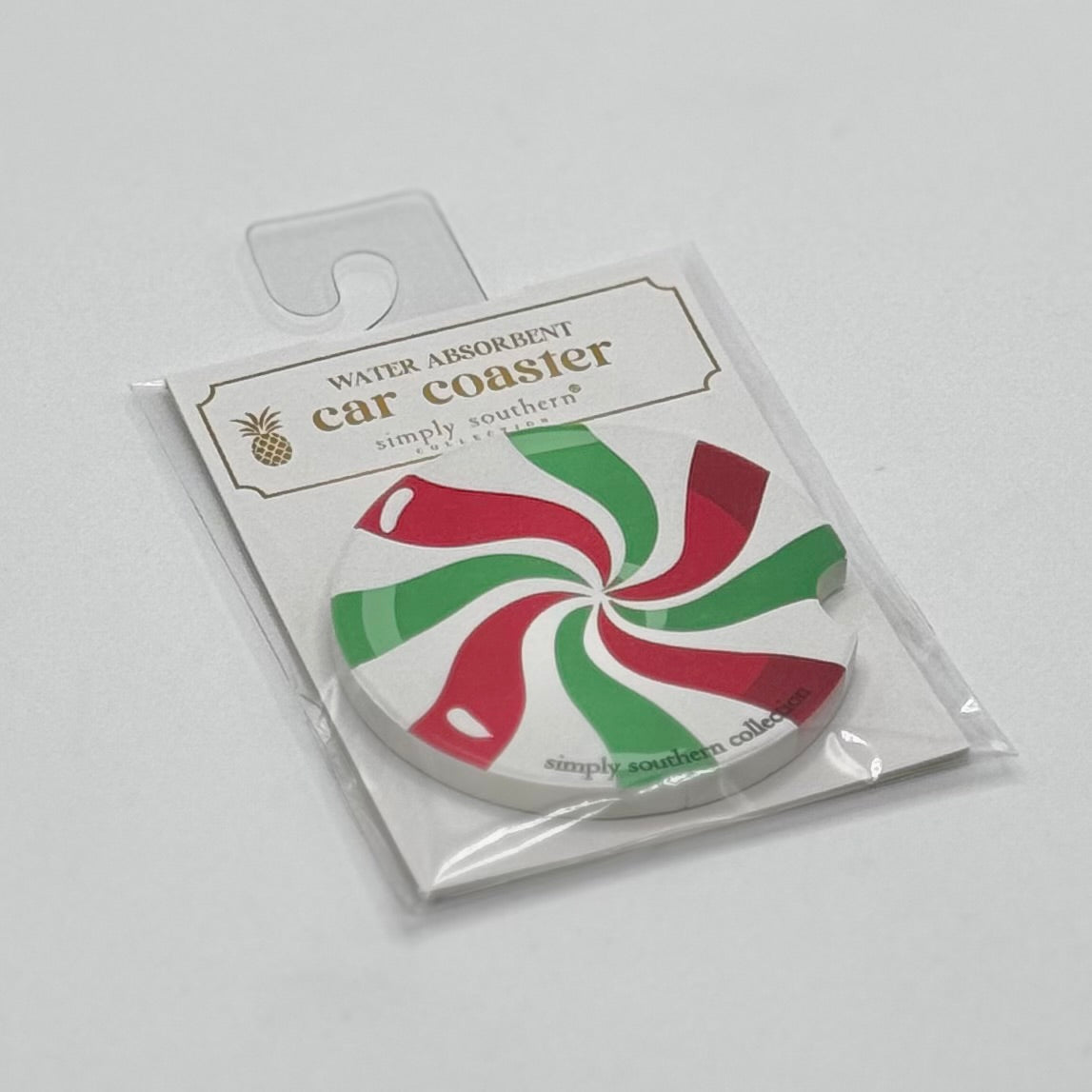 Holiday Home Gifts & Accessories By Simply Southern - Holiday Car Coaster / Mint