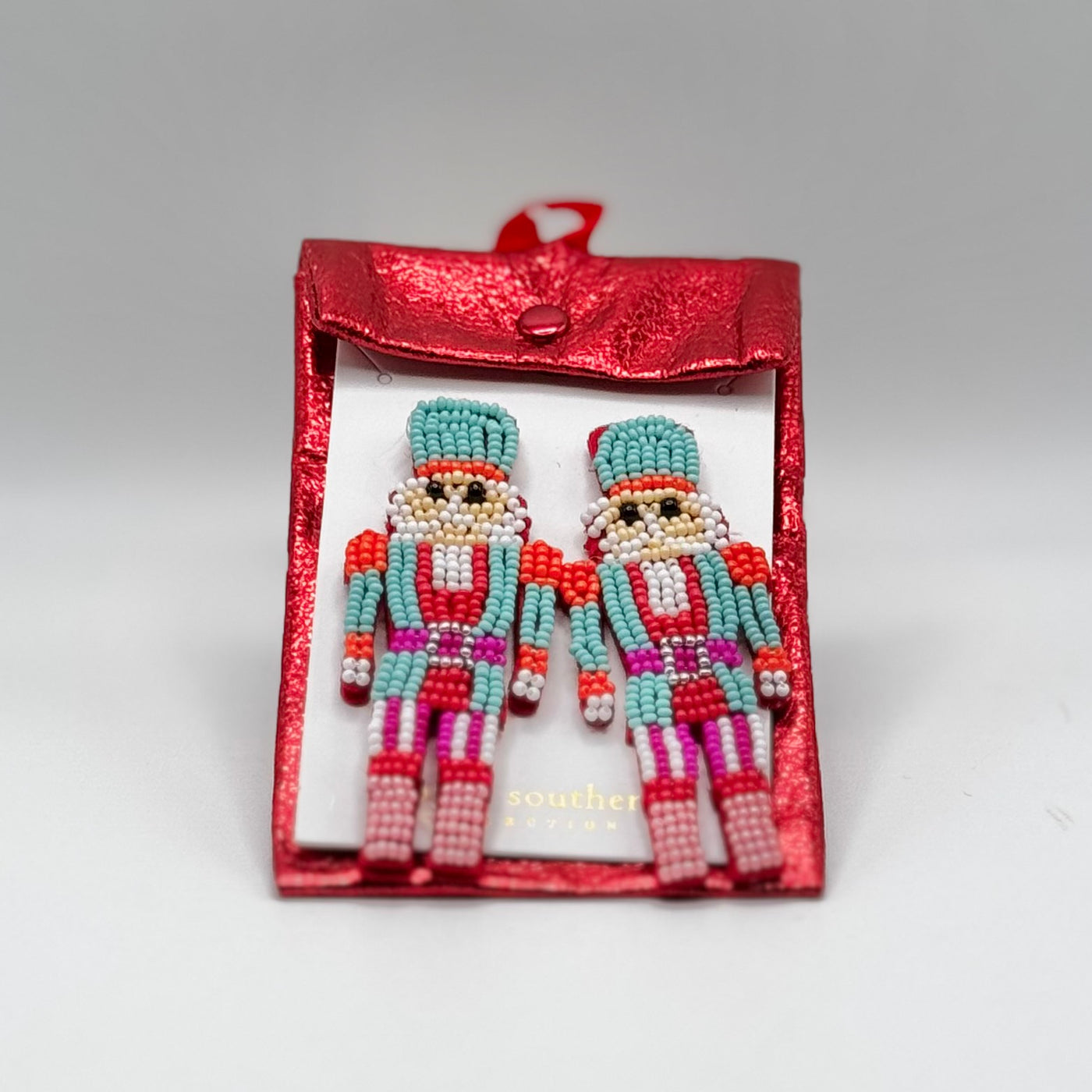 Holiday Jewelry Collection - Earrings / Holiday Nutcracker Pink