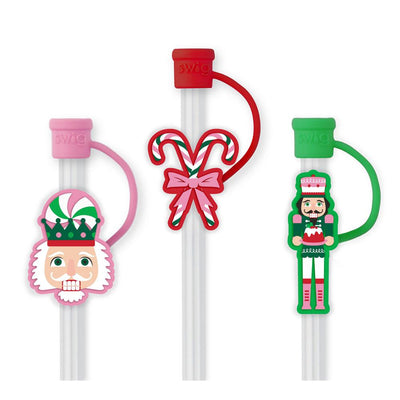 Swig Life Holiday Collection - Sugar Plum Soldiers Straw Topper Set