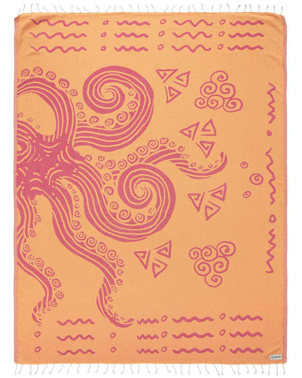 Beach Towels By Sand Cloud - Pacific Octopus Large